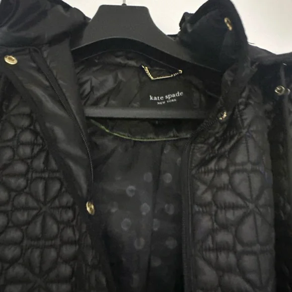 Black Quilted Jacket from Kate Spade Size Large - Picture 2 of 5